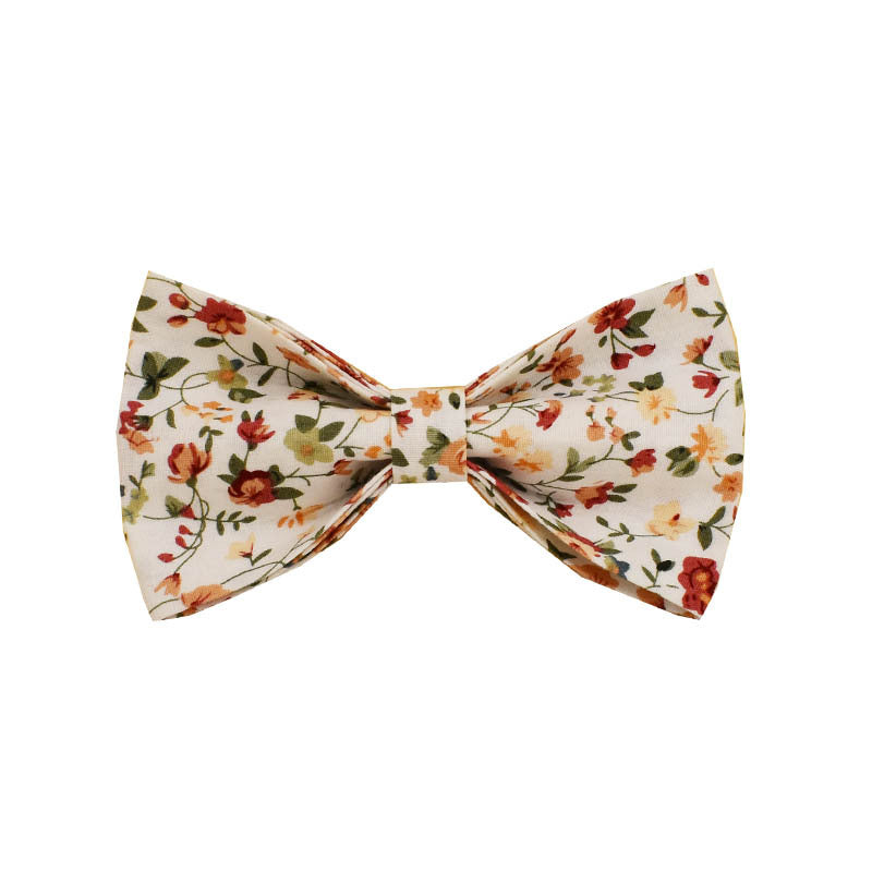 Velvet flower dog collar and harness set