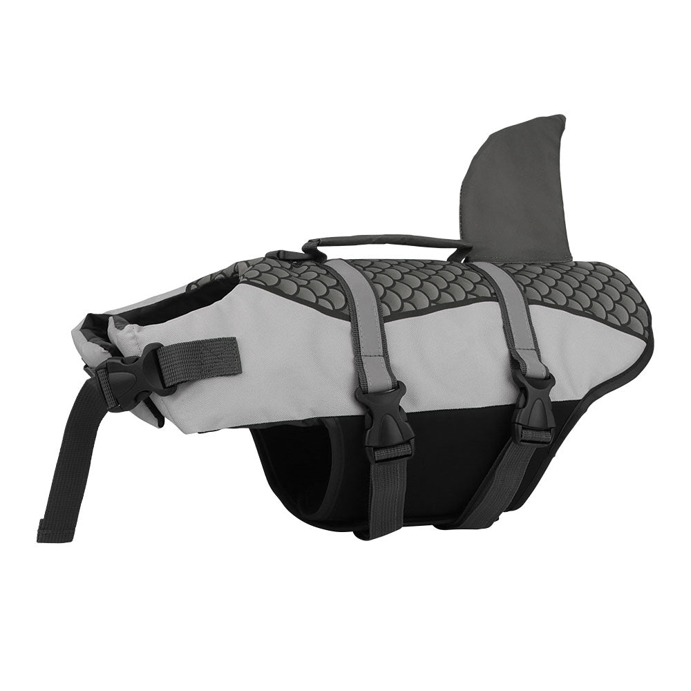 Viral tiktok Swim Pet Dog Life Jacket Vest Clothes Life Vest Collar Harness Pets Swimming Summer Swimwear Scales Shark Pet Products