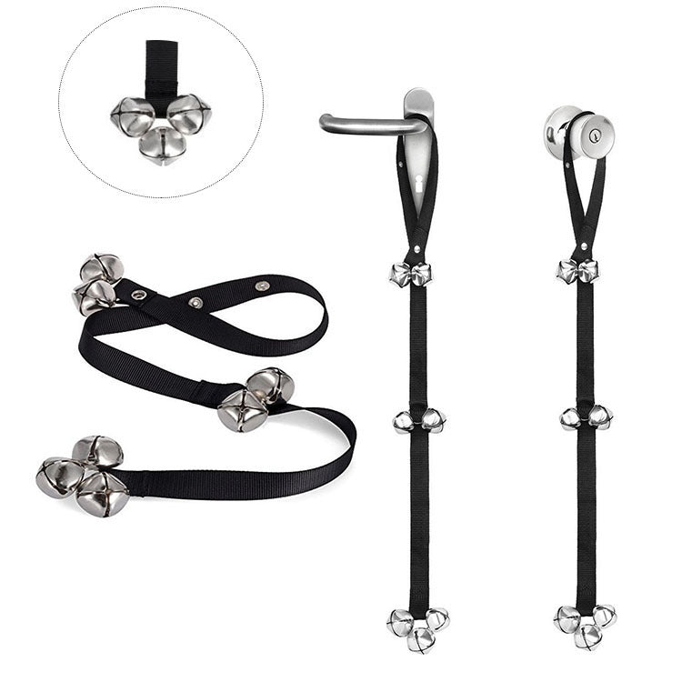 Train the dog to go out alarm bell lanyard
