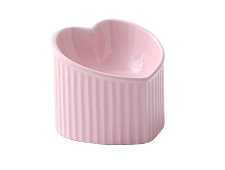 Heart Shaped Tilted Ceramic Bowl