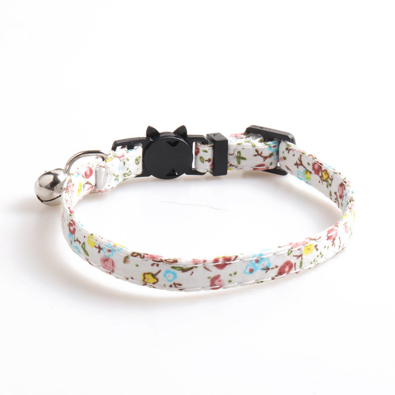 wild flower cat collar