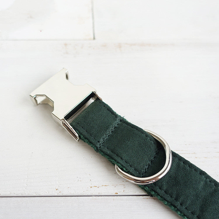 Cloth collar forest green