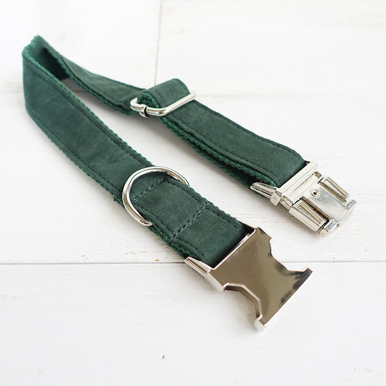 Cloth collar forest green