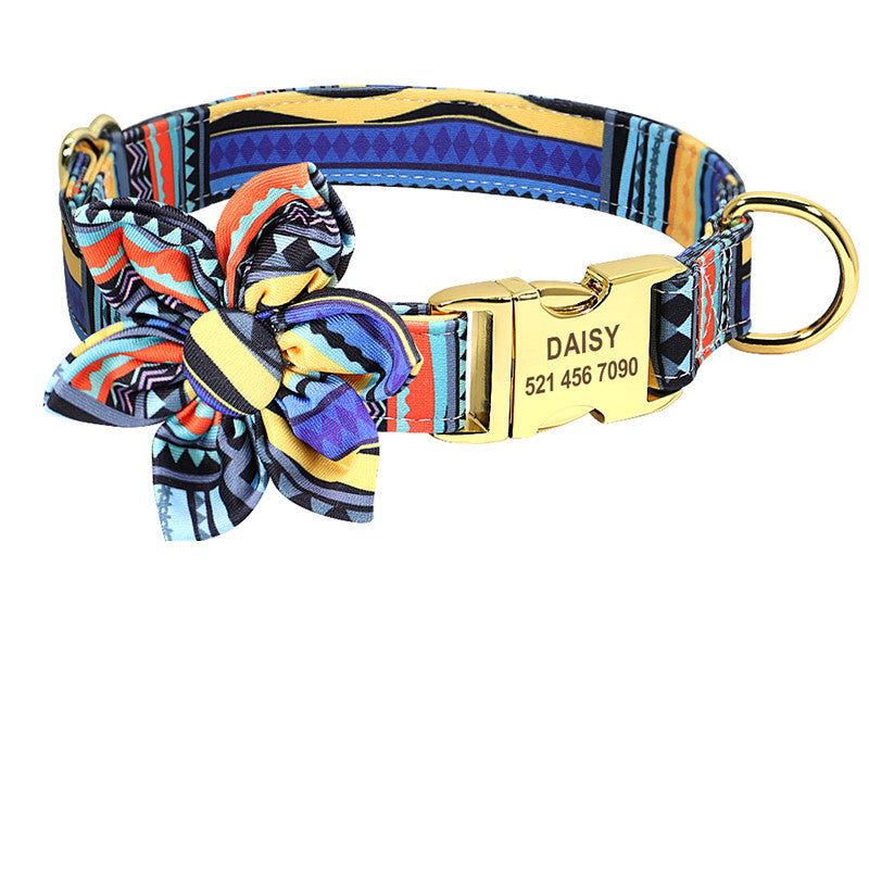 Cutesy flower cat collar
