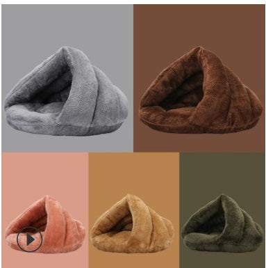 Arctic Velvet Triangle Nest Semi Closed bed