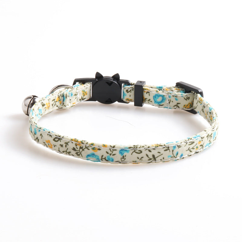 wild flower cat collar