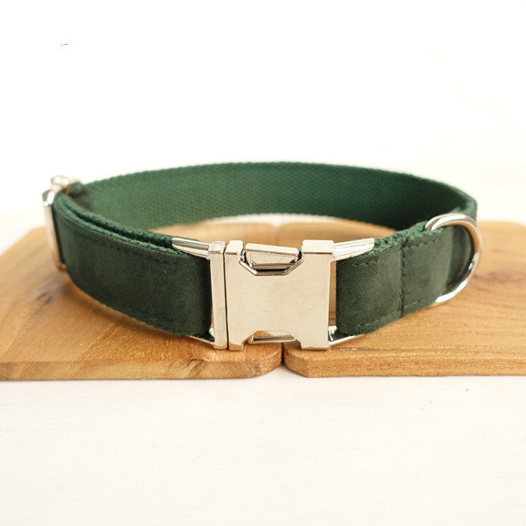 Cloth collar forest green