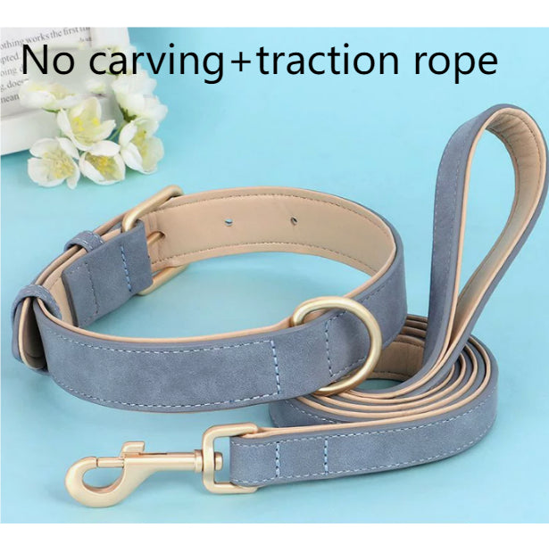 Creative And Versatile Double-layer Leather Pet Dog Collar