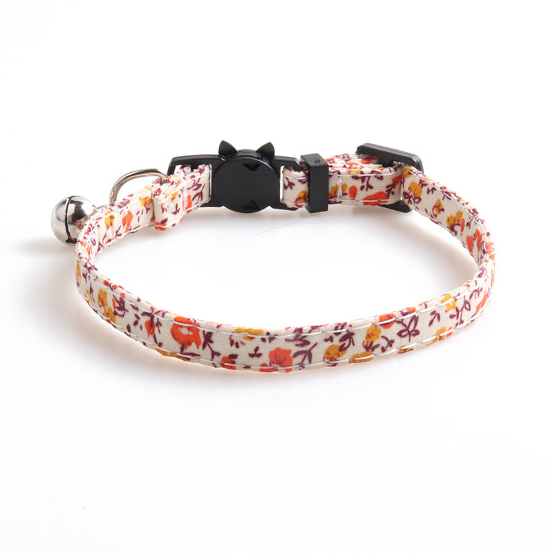 wild flower cat collar