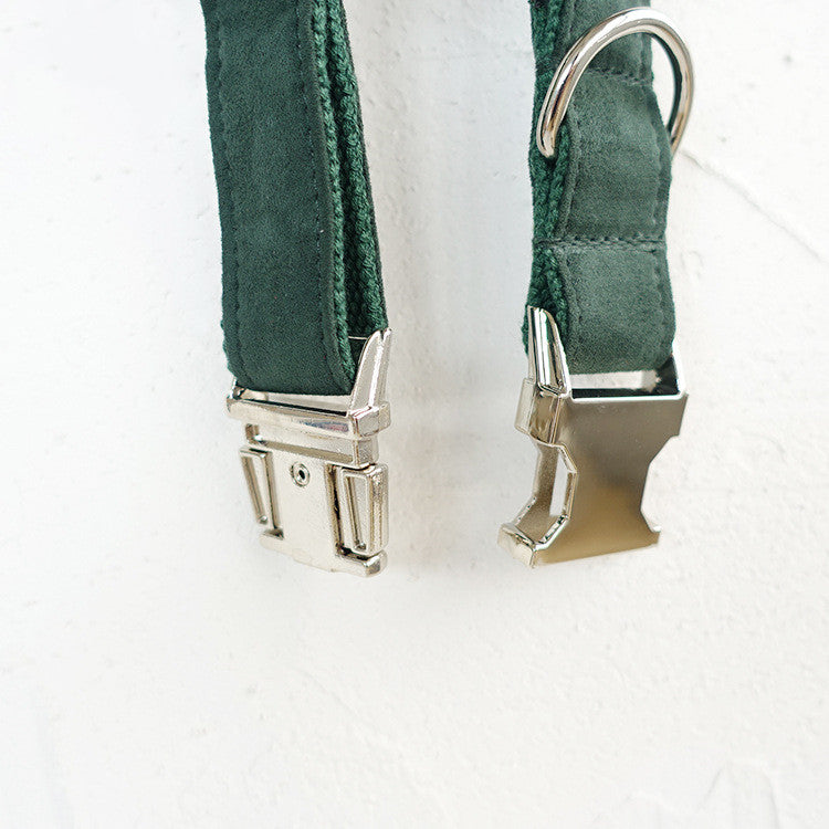 Cloth collar forest green