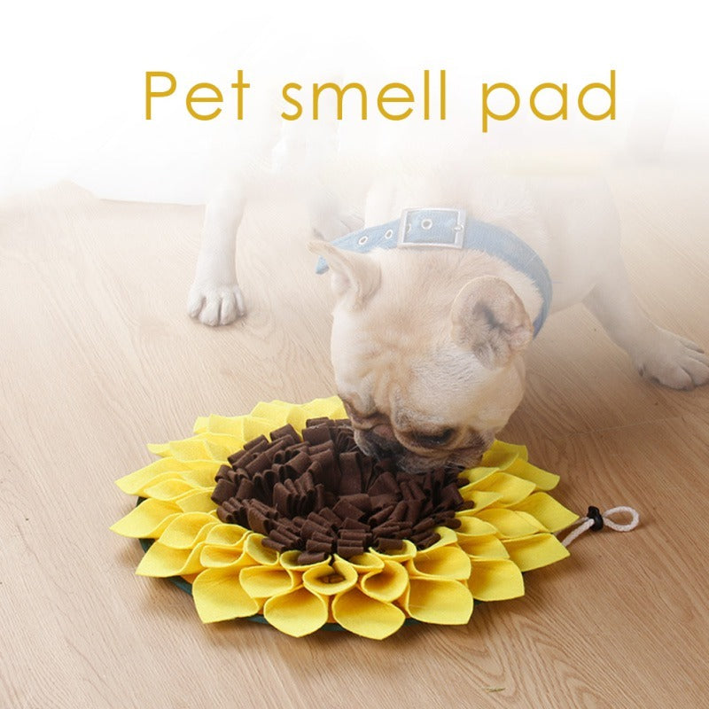 Snuffle Mat Washable Sunflower Slow Feeding Food Pet Nosework Training Treat