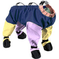 Dog Four Seasons Breathable Soft Bottom Jumpsuit and boots.