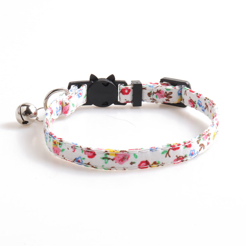 wild flower cat collar