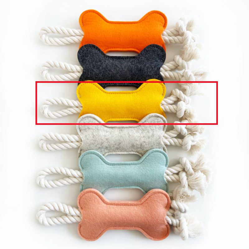 Bone shaped chew dental toy