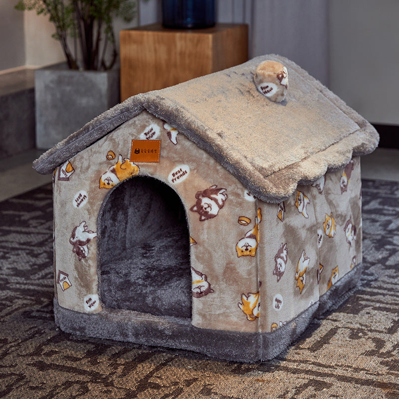 Dog house bed