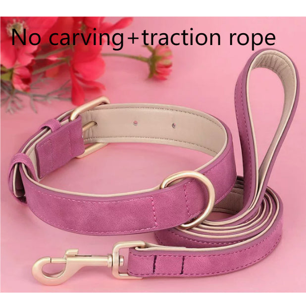 Creative And Versatile Double-layer Leather Pet Dog Collar