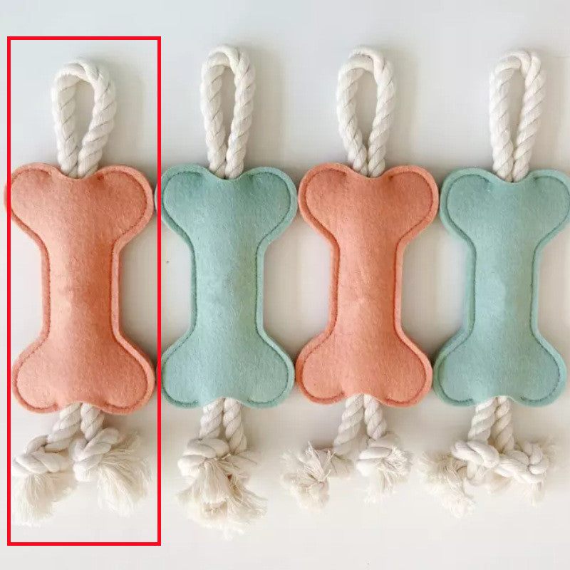 Bone shaped chew dental toy