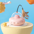 Viral Smart Teaser Cat Toy Electric UFO Cat Teaser Stick With Bell Training Pet Toys Replaceable Feather Interactive Cat Supplies Pet Supplies Pets Products