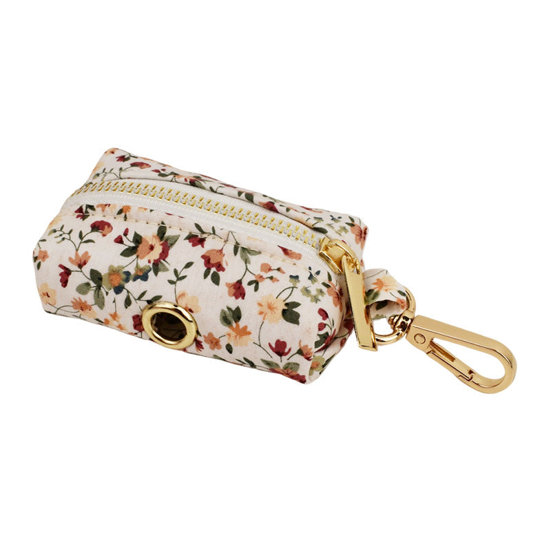 Velvet flower dog collar and harness set
