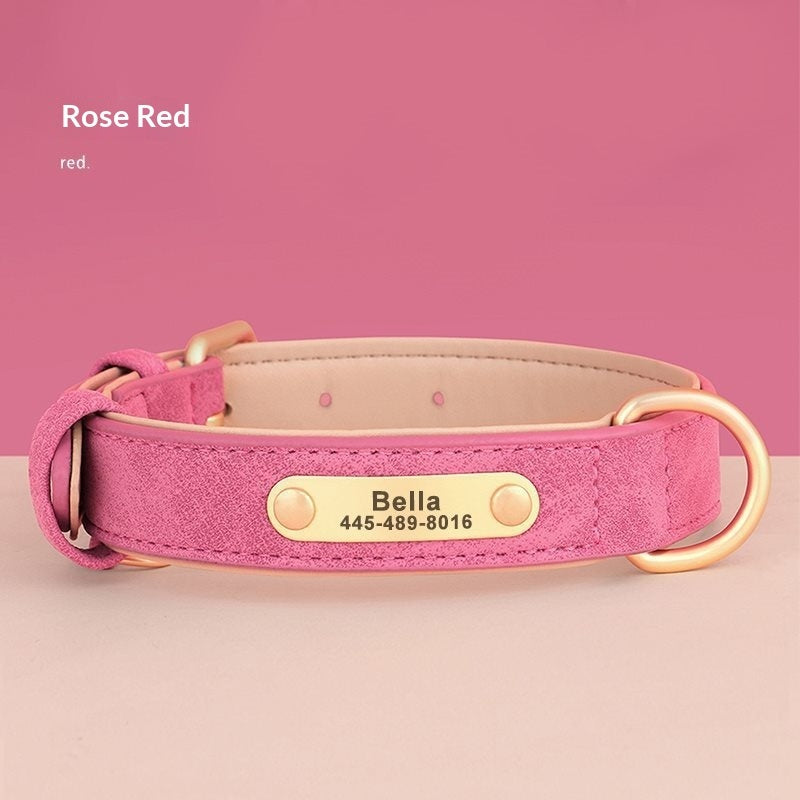 Creative And Versatile Double-layer Leather Pet Dog Collar