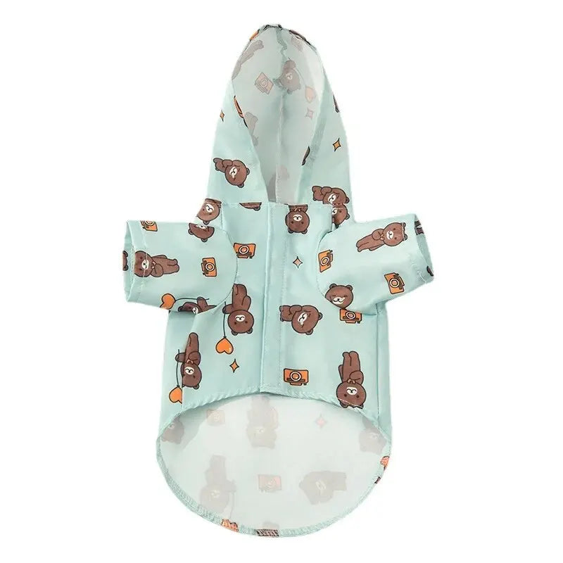 Fashionable Waterproof Dog Raincoat for Summer