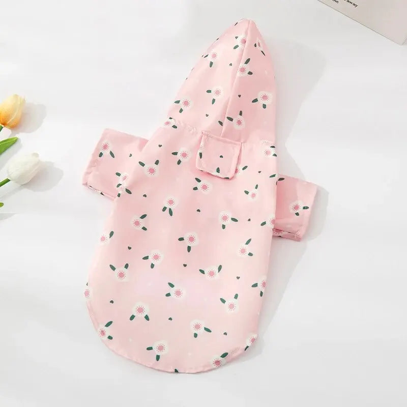 Fashionable Waterproof Dog Raincoat for Summer