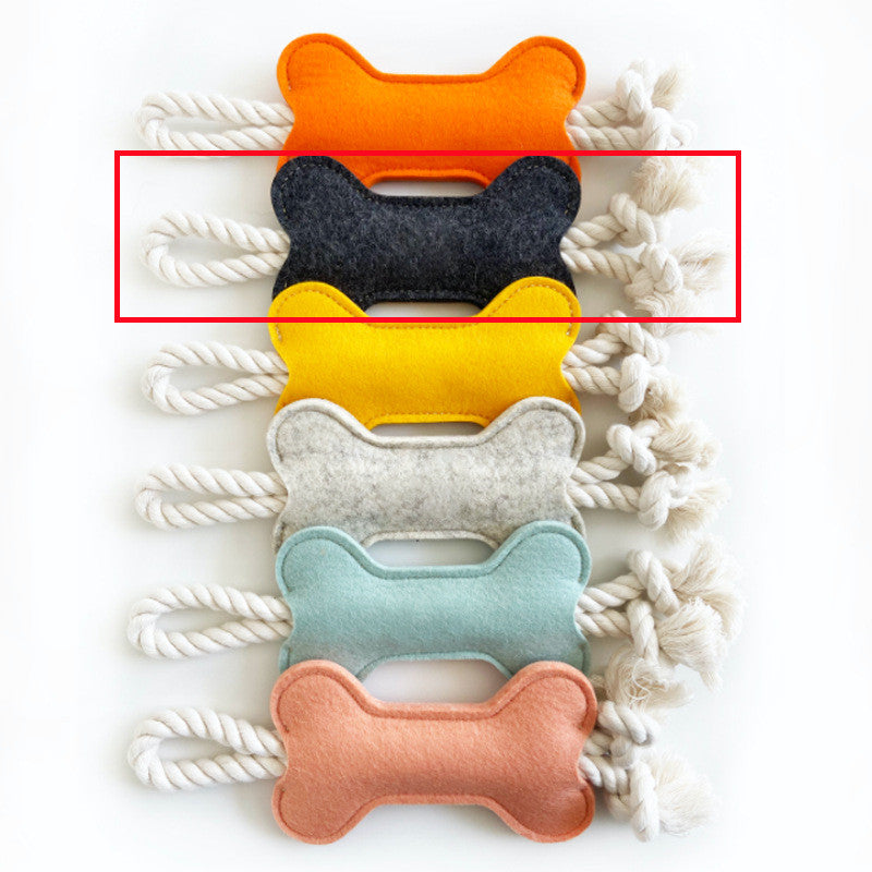 Bone shaped chew dental toy
