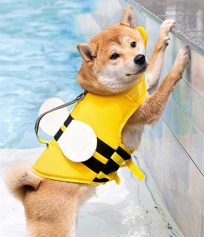 VIRAL Summer Animal Shape Little Bee Dog Life Jacket