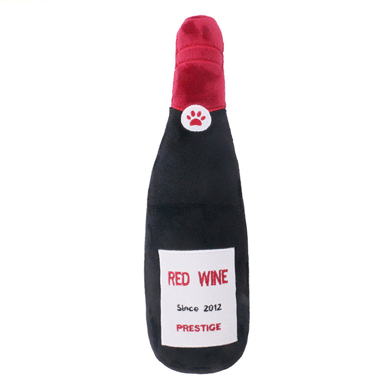 Classy Bottle Plush Chew Toy