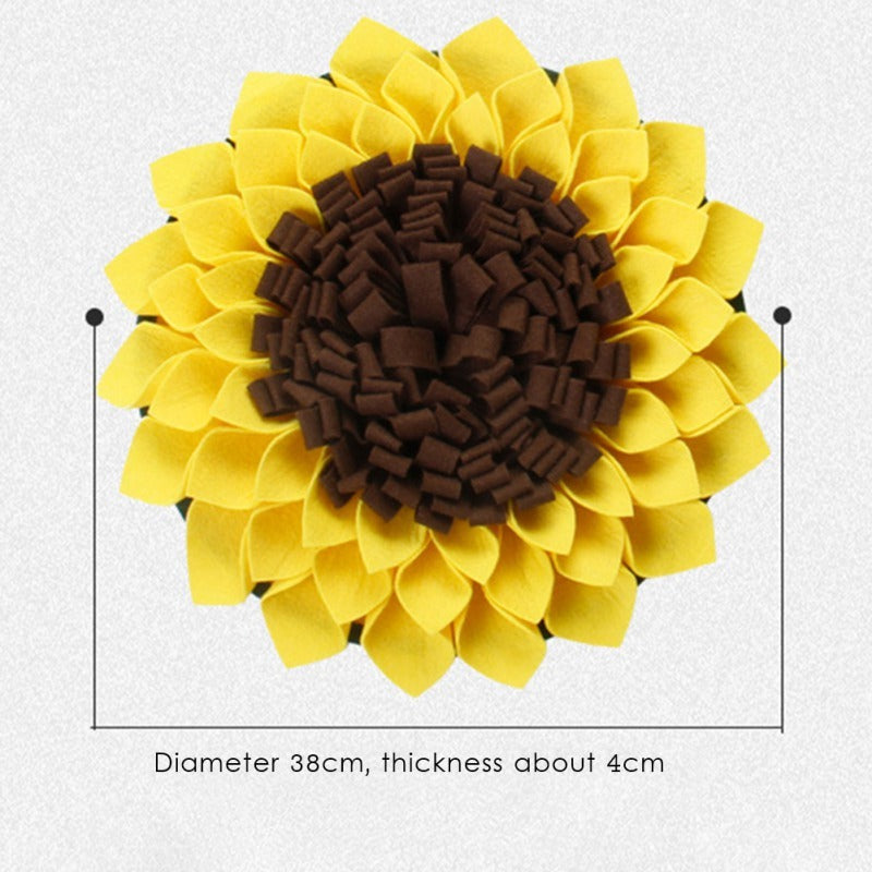 Snuffle Mat Washable Sunflower Slow Feeding Food Pet Nosework Training Treat