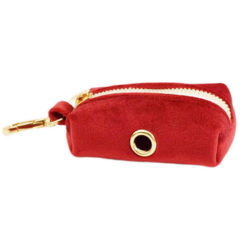 Red velvet Collar and Harness set