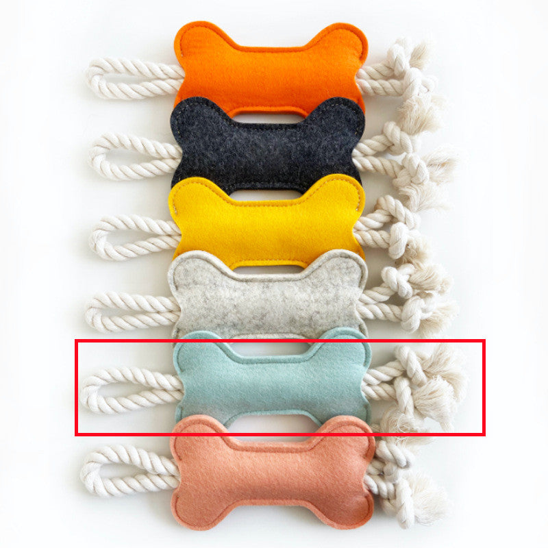 Bone shaped chew dental toy