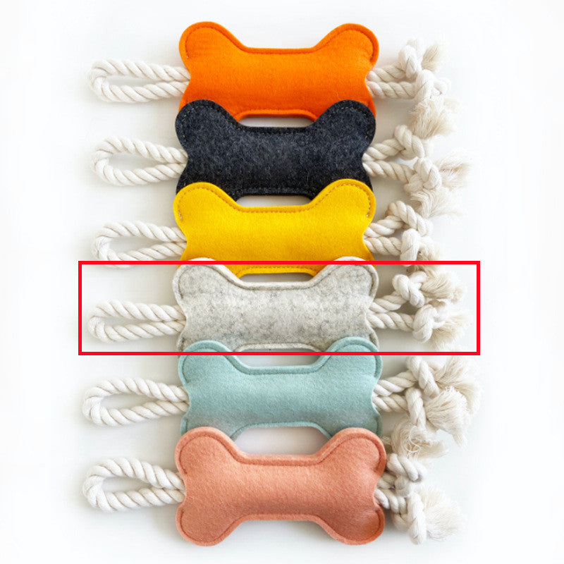 Bone shaped chew dental toy