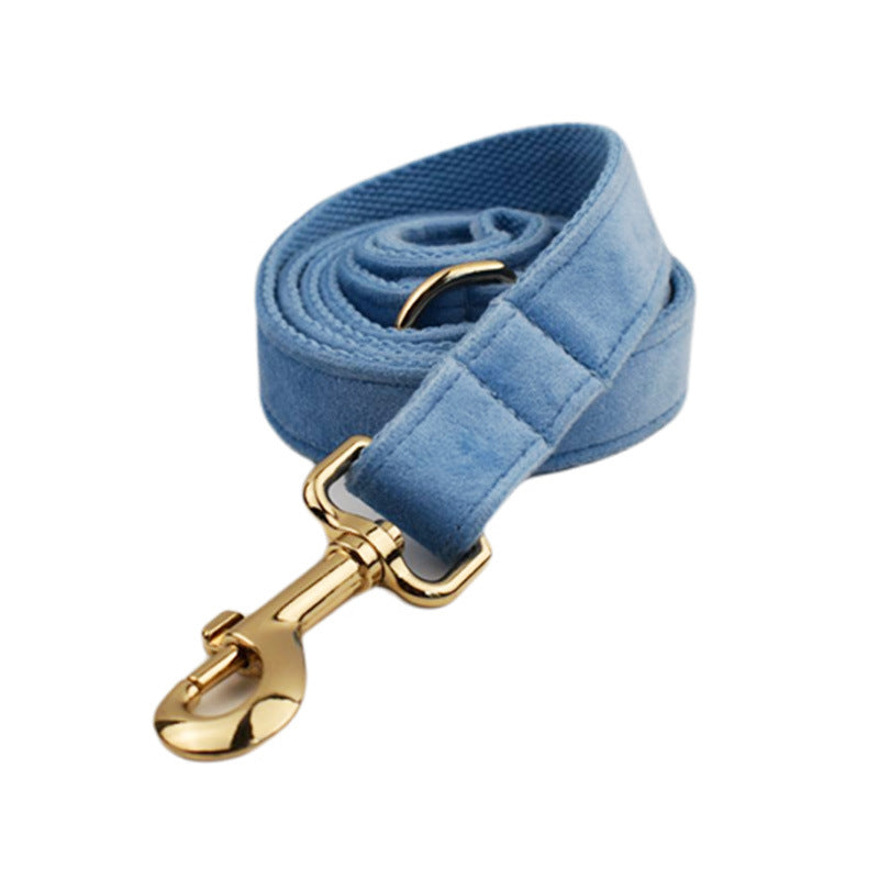 Velvet Dog Collar and Harness set