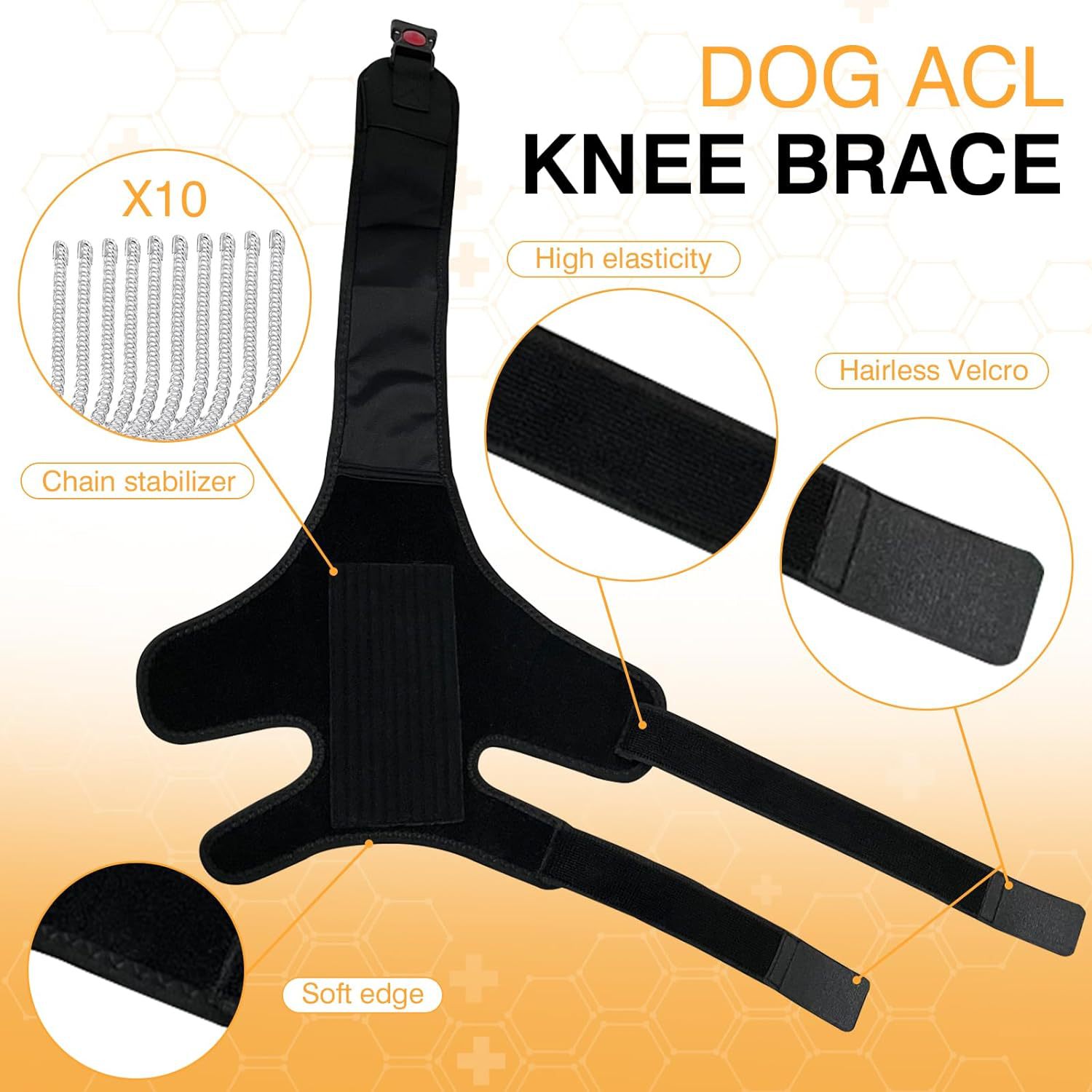 Leg Protector For Dogs Knee Brace Auxiliary Belt Joint Protection Pet Supplies Great Deal